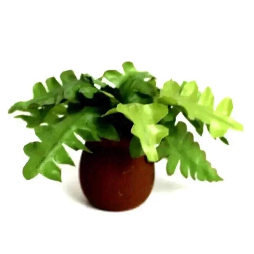 Vintage Dollhouse Miniature Fern Foliage Fern Plant